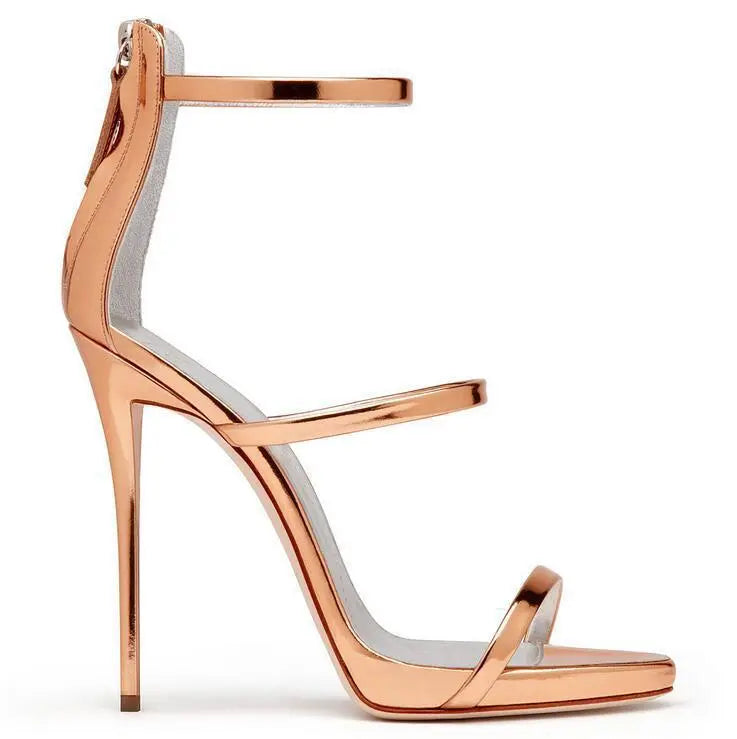 Catwalk High Heels with Elegant Ankle Straps - keithfowlerclothing