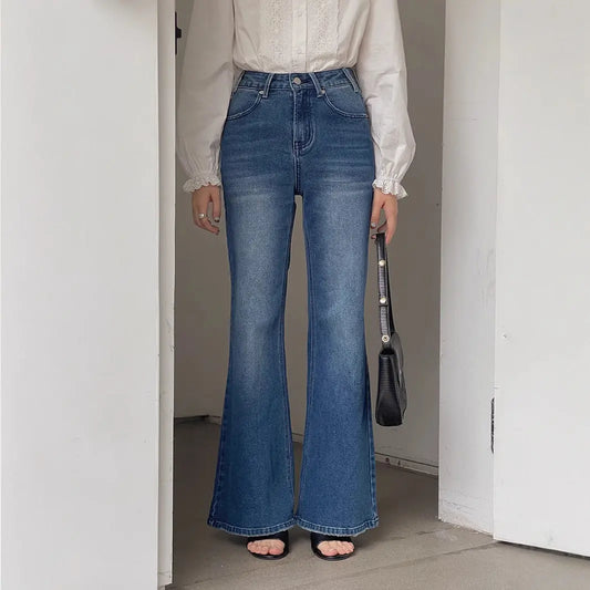 Women's Autumn New High Waist Slimming And Straight Wide Leg Mop Pants - keithfowlerclothing