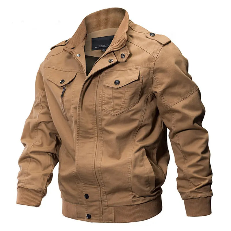 Men's Casual Cotton Tooling Plus Size Jacket - keithfowlerclothing