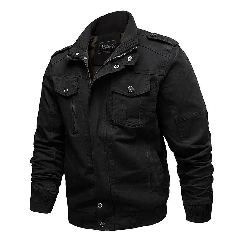 Men's Casual Cotton Tooling Plus Size Jacket - keithfowlerclothing