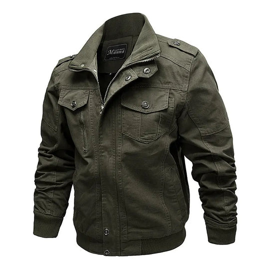 Men's Casual Cotton Tooling Plus Size Jacket - keithfowlerclothing