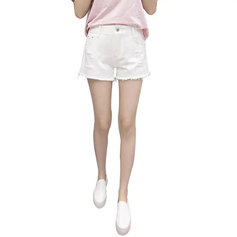 Ladies Fashion Denim Shorts - keithfowlerclothing