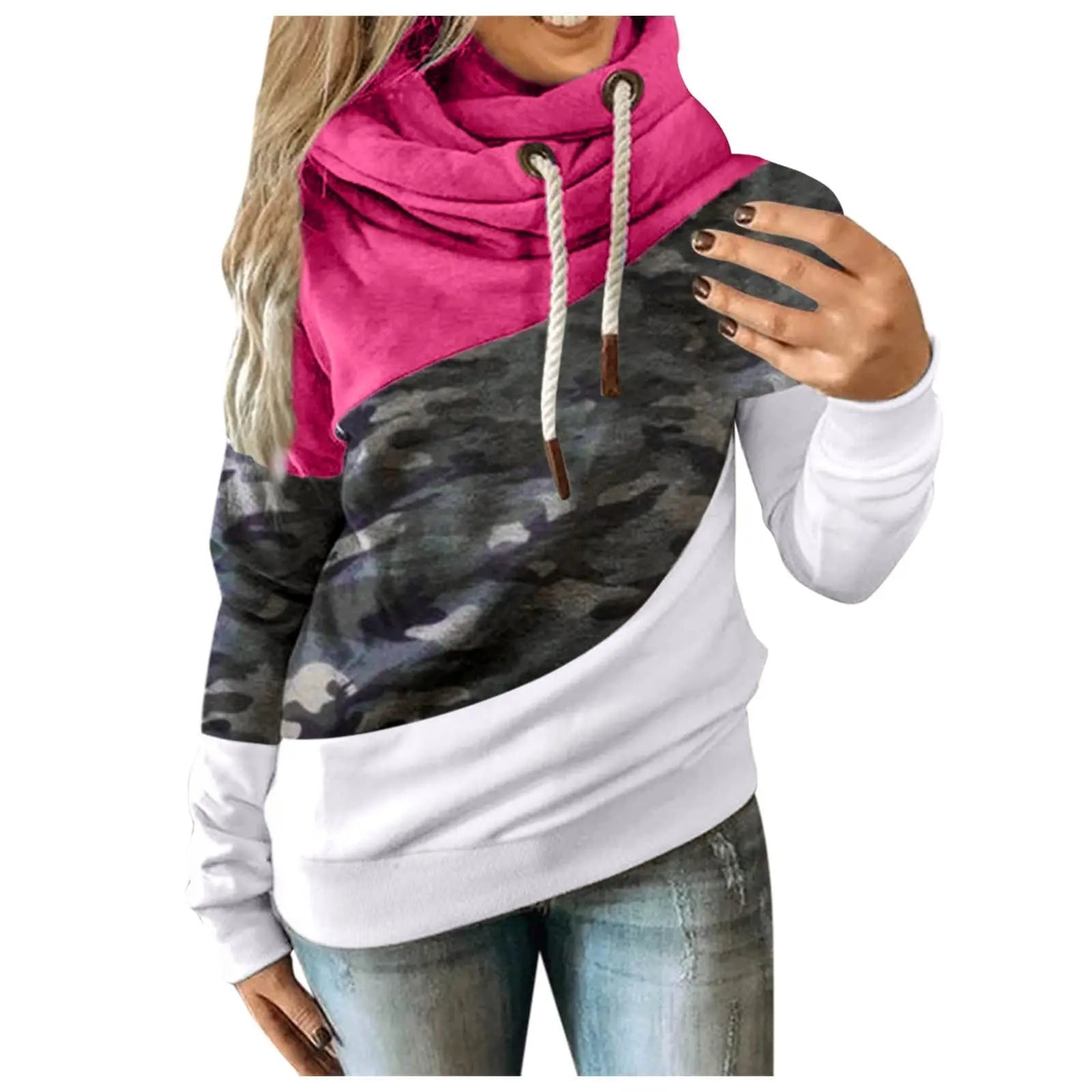 Hoodies Women Camouflage hoodie Sweatshirt - keithfowlerclothing