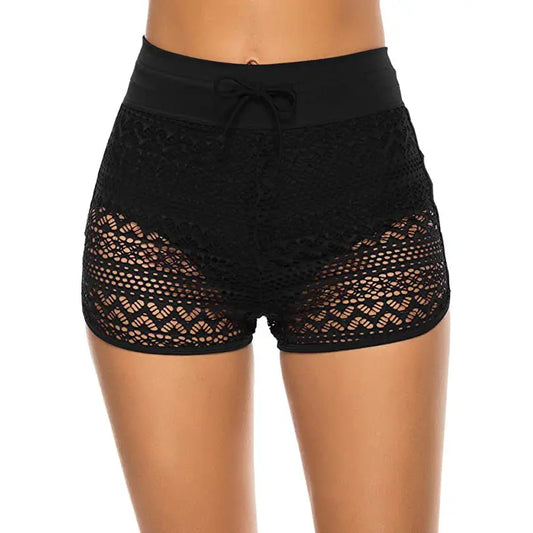Ladies Swim Shorts Lace Can Be Launched Shorts - keithfowlerclothing