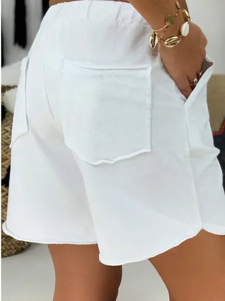 Ladies Cotton Washed Shorts - keithfowlerclothing