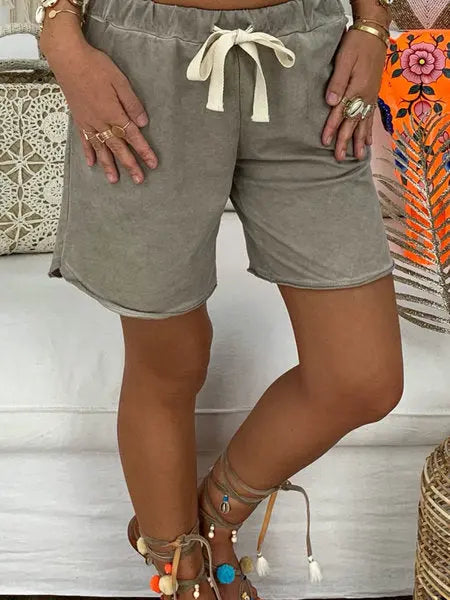 Ladies Cotton Washed Shorts - keithfowlerclothing