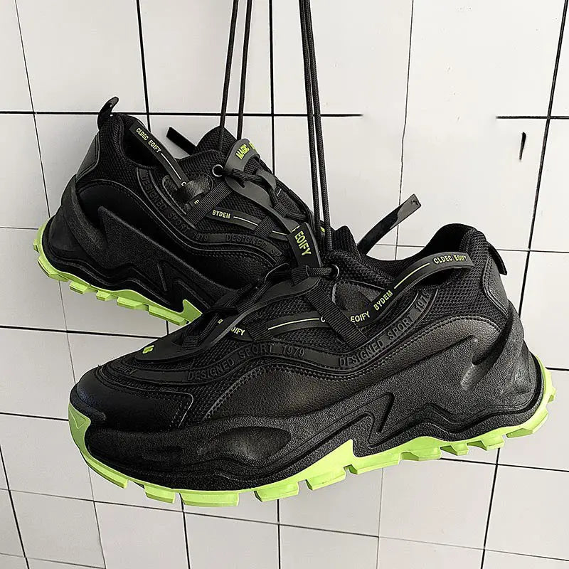 Korean Retro Thick-Soled Fashion Running Shoes for Men - keithfowlerclothing