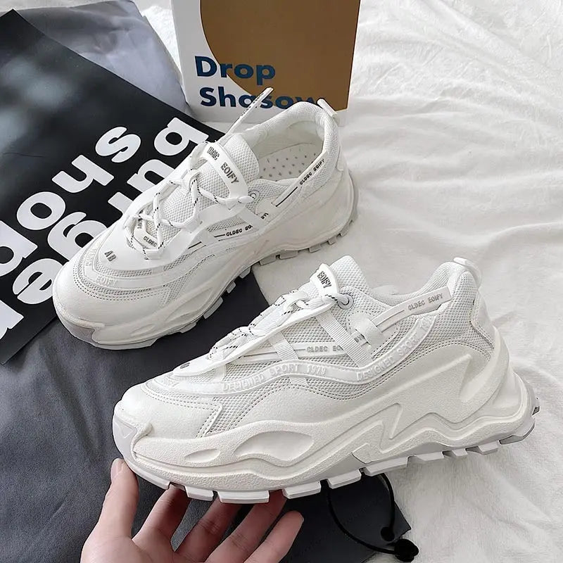 Korean Retro Thick-Soled Fashion Running Shoes for Men - keithfowlerclothing