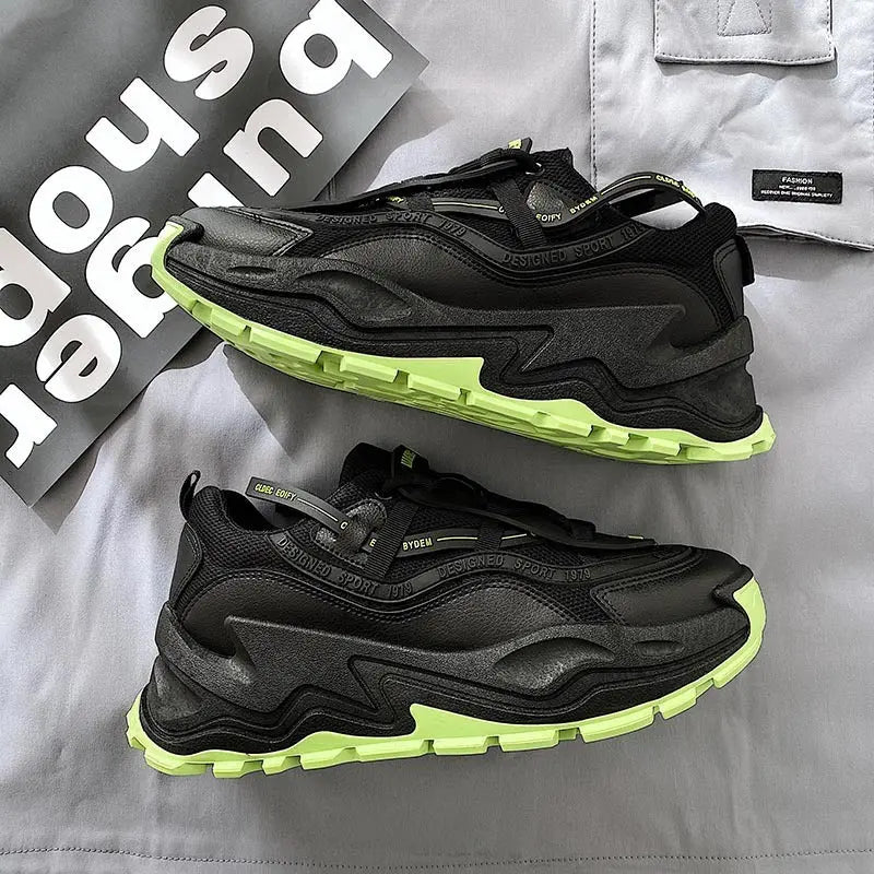 Korean Retro Thick-Soled Fashion Running Shoes for Men - keithfowlerclothing