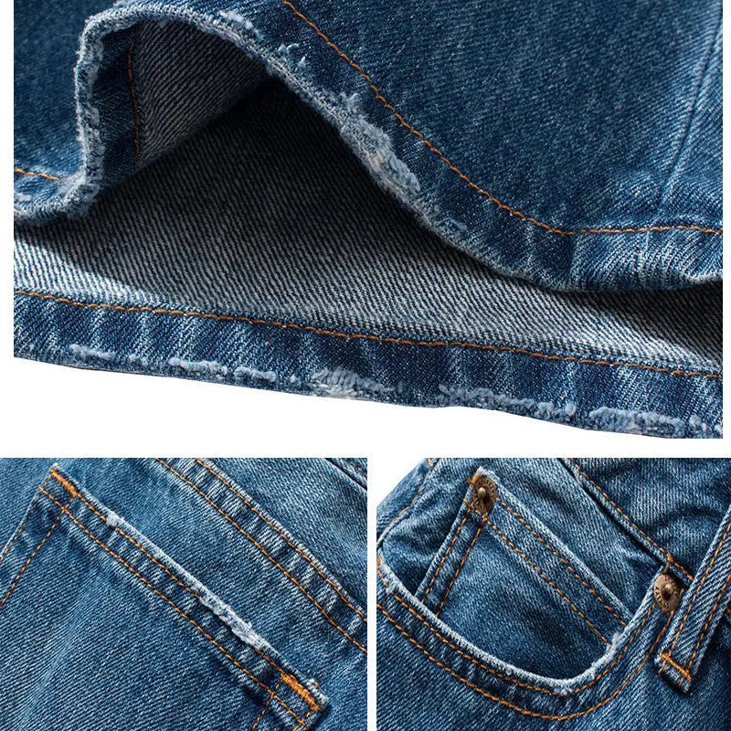 Wear Frayed Long Skirts Women's Long Skirts Denim Skirts - keithfowlerclothing