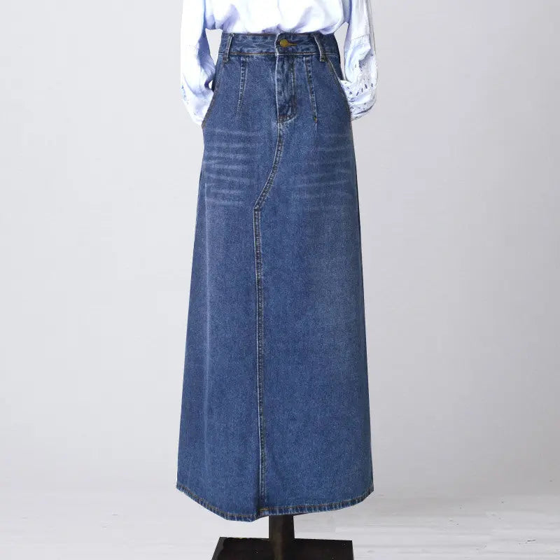 Wear Frayed Long Skirts Women's Long Skirts Denim Skirts - keithfowlerclothing