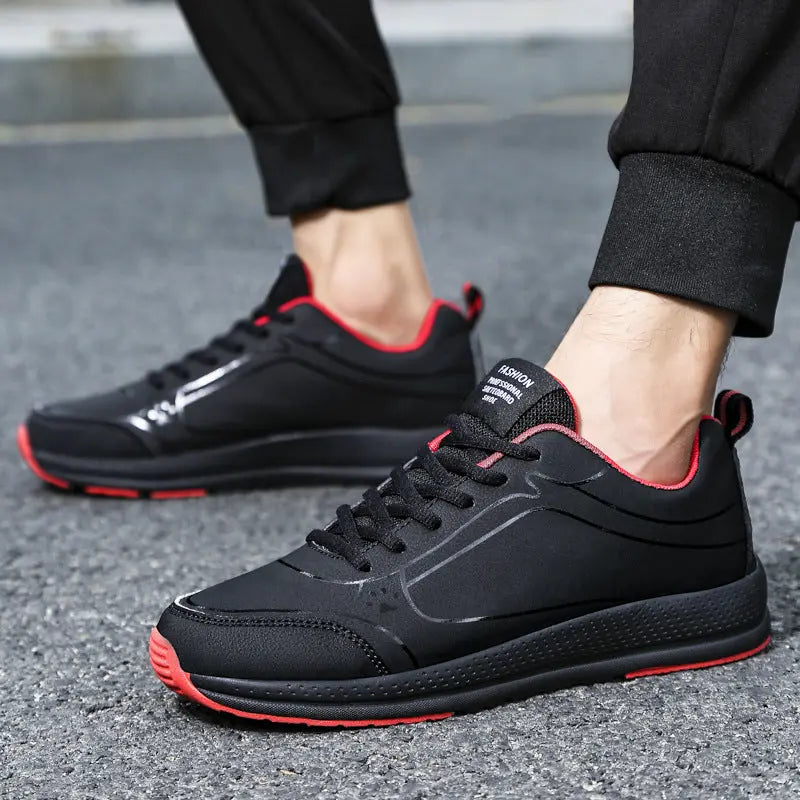 Stylish Leather Casual Running Shoes for Men - keithfowlerclothing