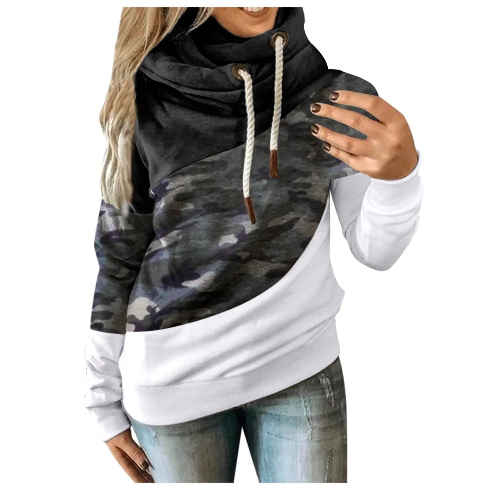 Hoodies Women Camouflage hoodie Sweatshirt - keithfowlerclothing