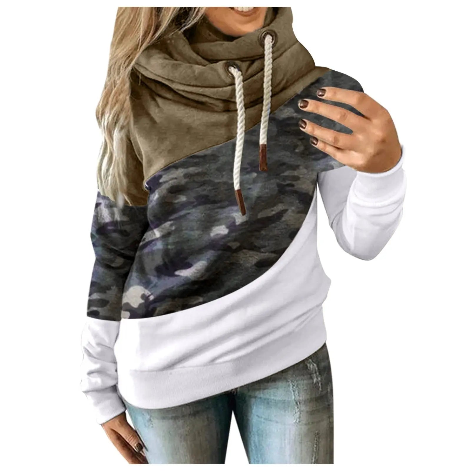 Hoodies Women Camouflage hoodie Sweatshirt - keithfowlerclothing