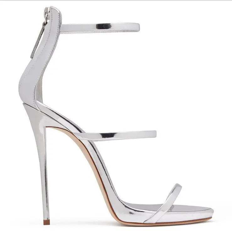 Catwalk High Heels with Elegant Ankle Straps - keithfowlerclothing