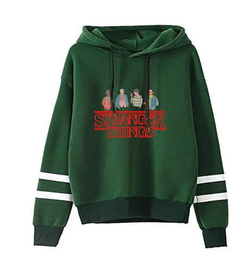 Stranger Things Striped Hoodies keithfowlerclothing