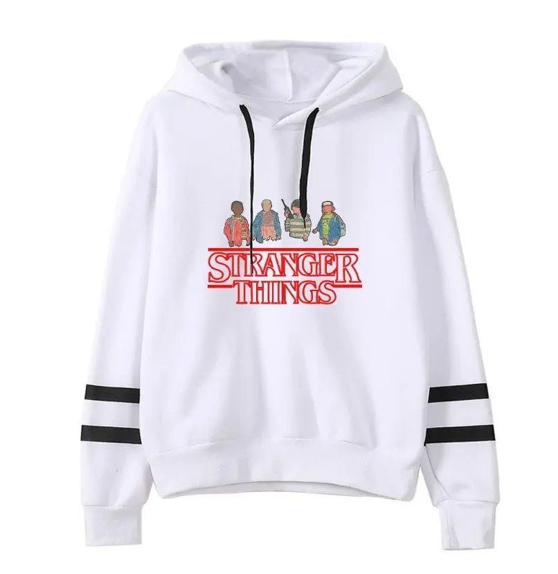 Stranger Things Striped Hoodies keithfowlerclothing