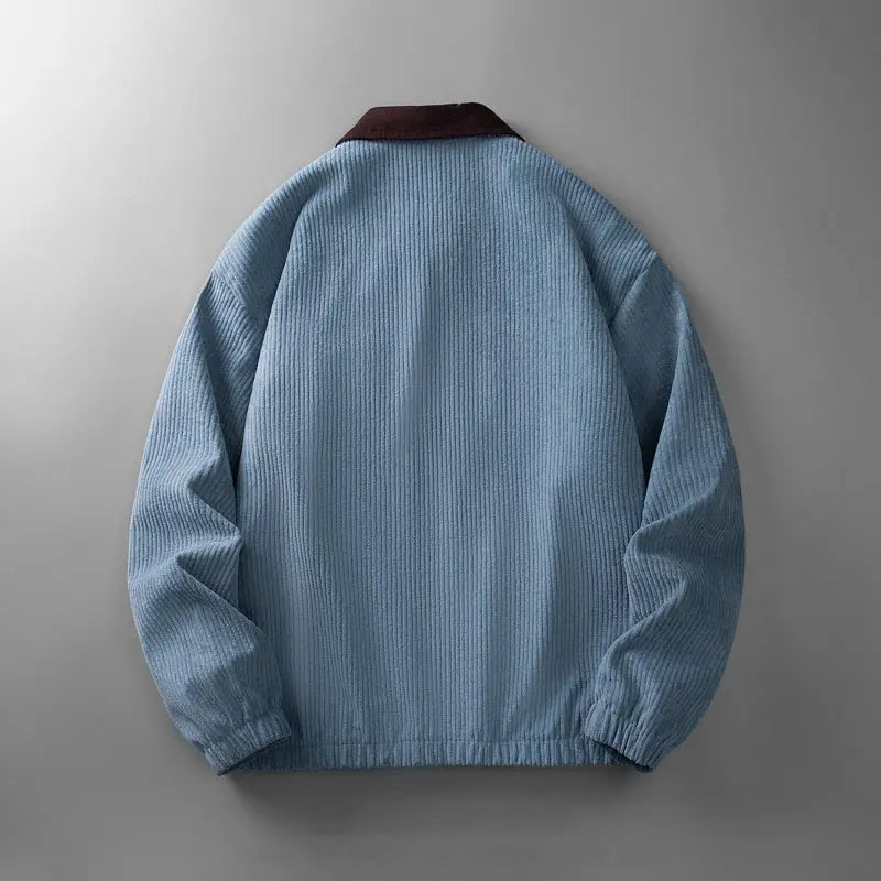 Corduroy Jacket Men's Solid Color Jacket Casual Top - keithfowlerclothing