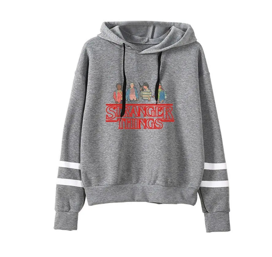Stranger Things Striped Hoodies keithfowlerclothing