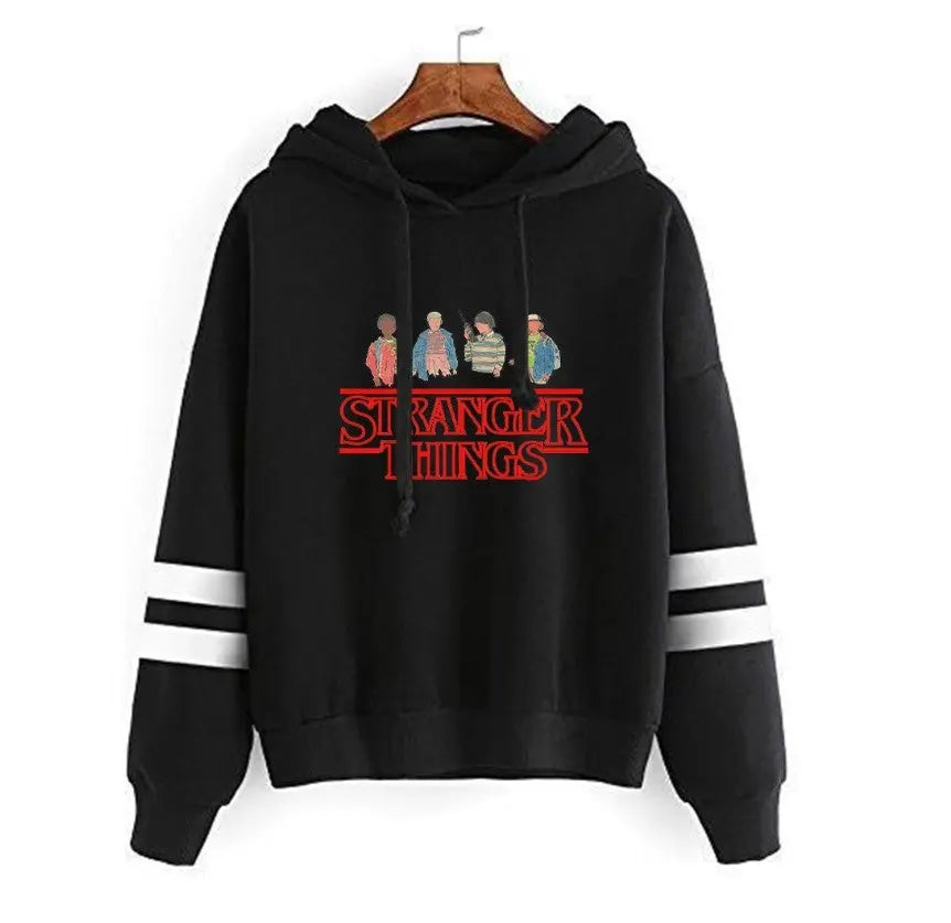 Stranger Things Striped Hoodies keithfowlerclothing