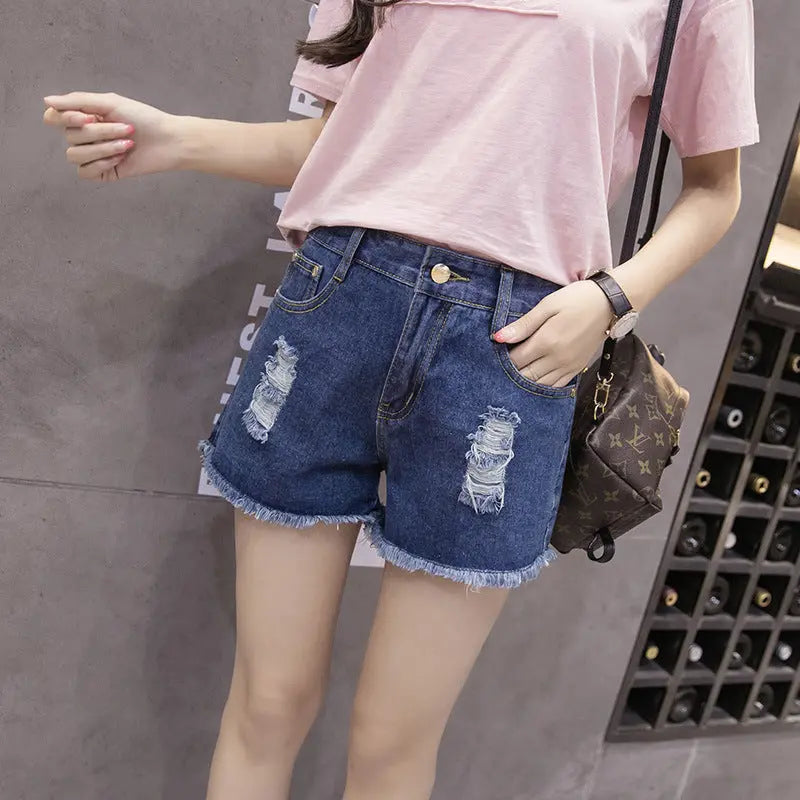 Ladies Fashion Denim Shorts - keithfowlerclothing