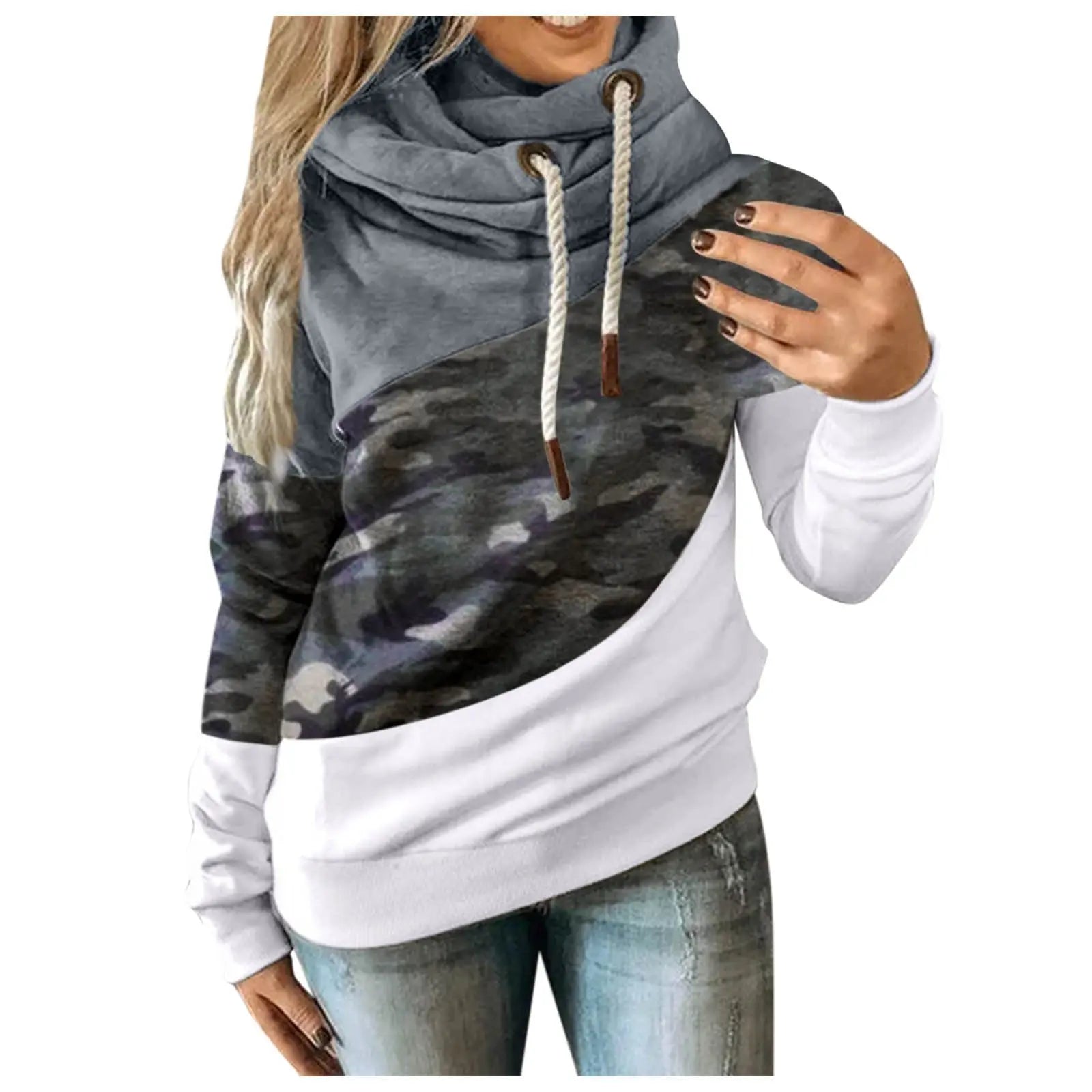 Hoodies Women Camouflage hoodie Sweatshirt - keithfowlerclothing