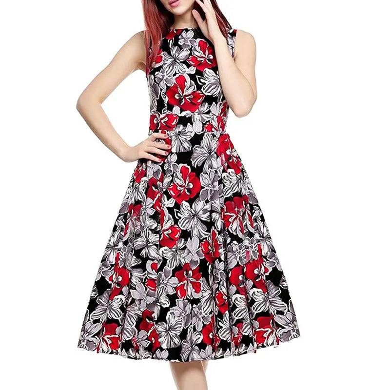 Vintage print dress - keithfowlerclothing