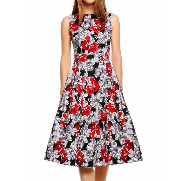 Vintage print dress - keithfowlerclothing