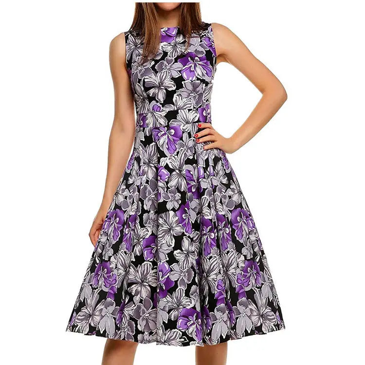 Vintage print dress - keithfowlerclothing