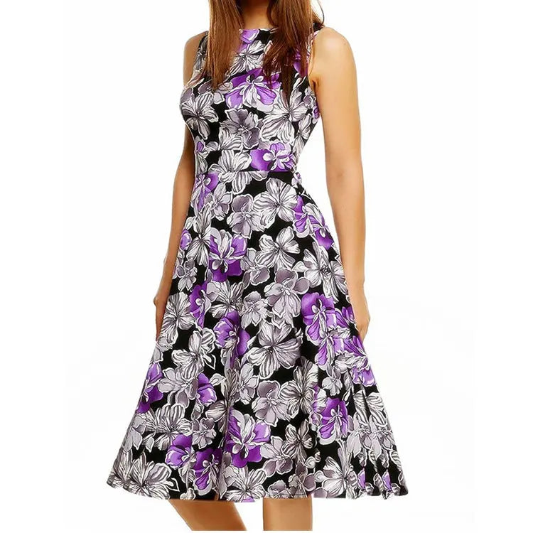 Vintage print dress - keithfowlerclothing