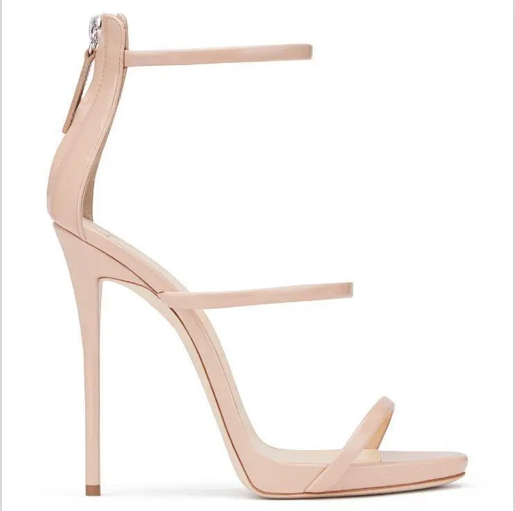 Catwalk High Heels with Elegant Ankle Straps - keithfowlerclothing