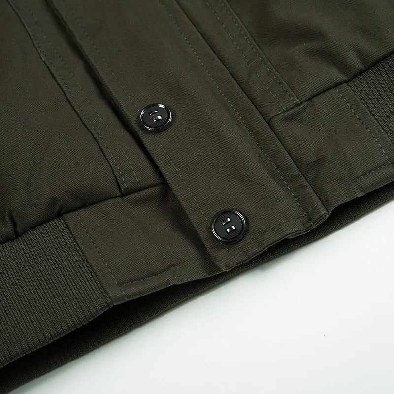 Men's Casual Cotton Tooling Plus Size Jacket - keithfowlerclothing