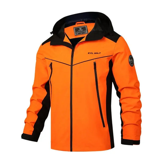 Hooded Men's Outdoor Windproof Shell Jacket - keithfowlerclothing