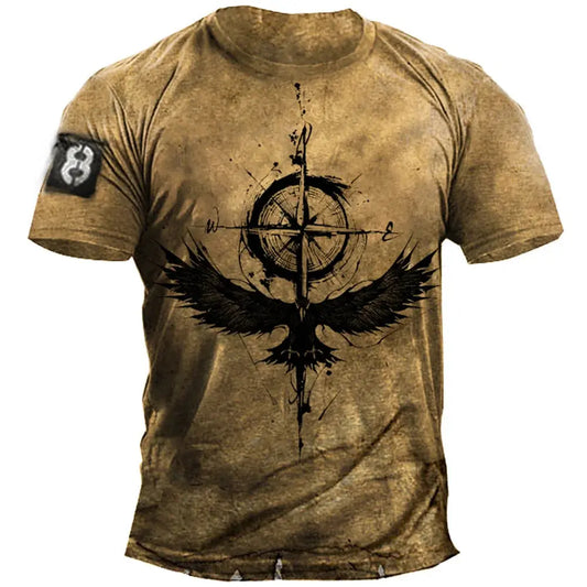 Men's Casual Loose Short Sleeves T-shirt Round Neck - keithfowlerclothing