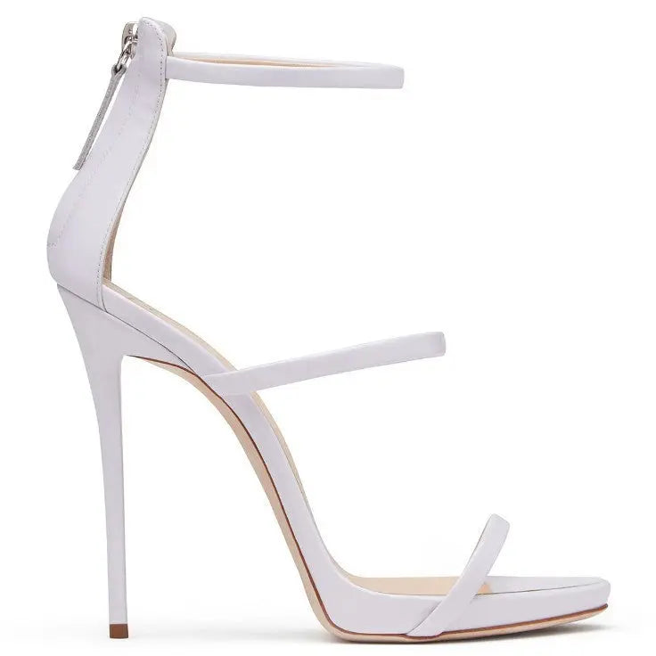 Catwalk High Heels with Elegant Ankle Straps - keithfowlerclothing