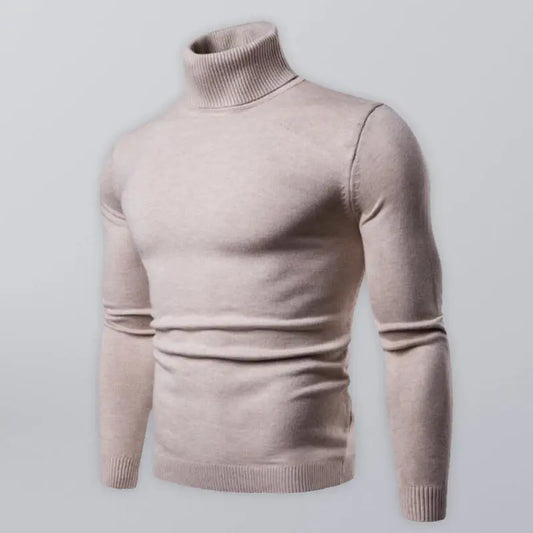 Lapel collar all-match wool men's thick bottoming knitted sweater - keithfowlerclothing