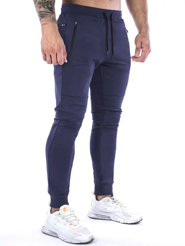 Men's fitness sports back hanging towel feet training pants - keithfowlerclothing