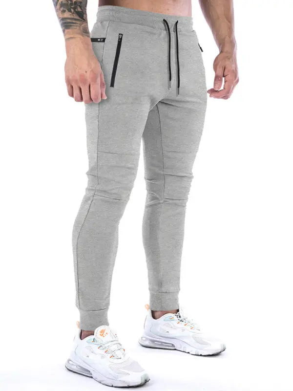 Men's fitness sports back hanging towel feet training pants - keithfowlerclothing