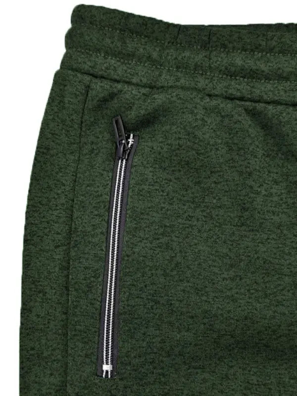 Men's sports trousers casual cationic sweatpants zipper cuffs slim fit sweatpants - keithfowlerclothing